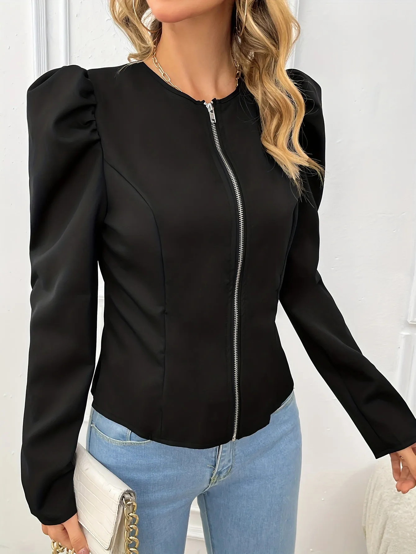 Black Short Chic Short Coat