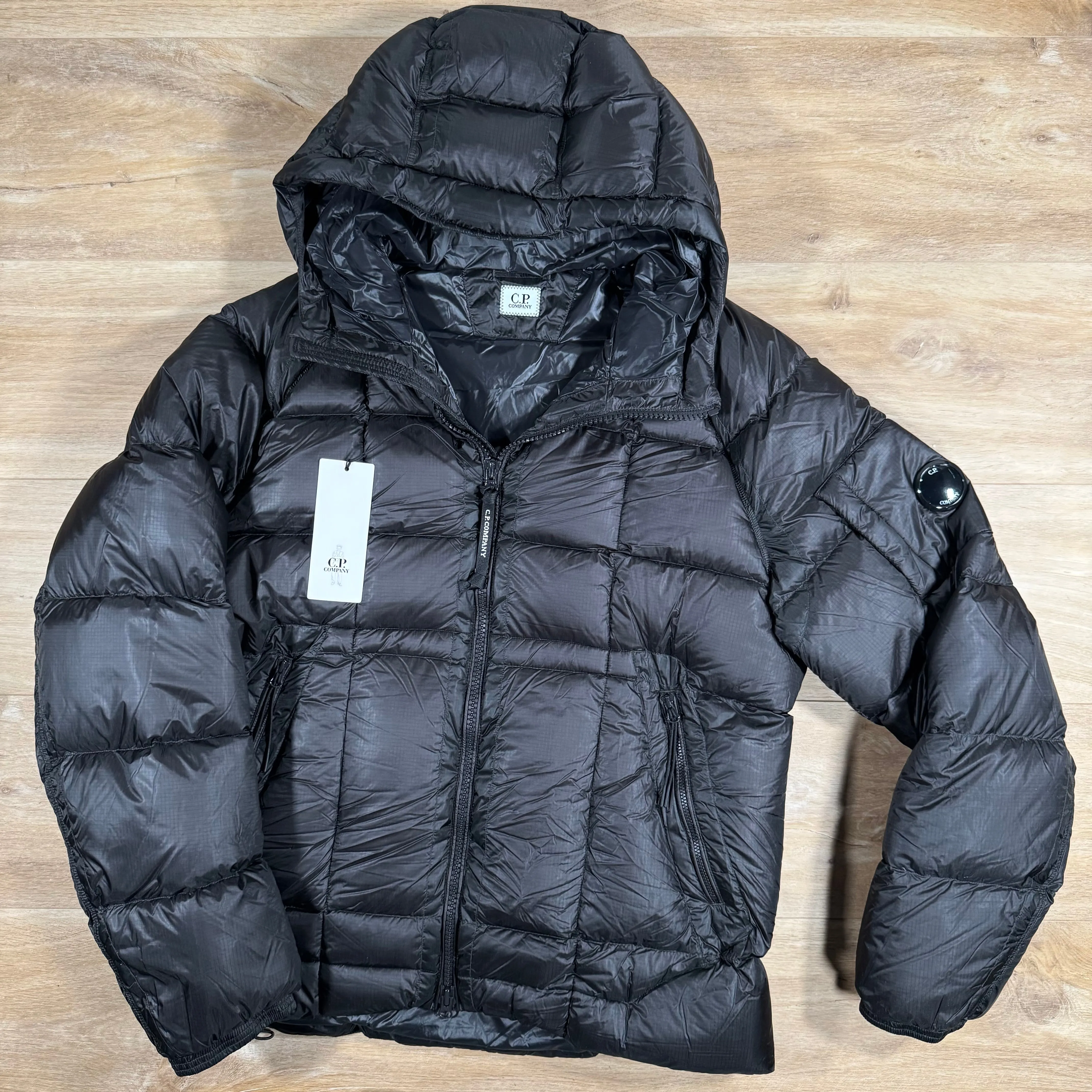 C.P. Company D.D. Shell Down Lens Jacket in Black