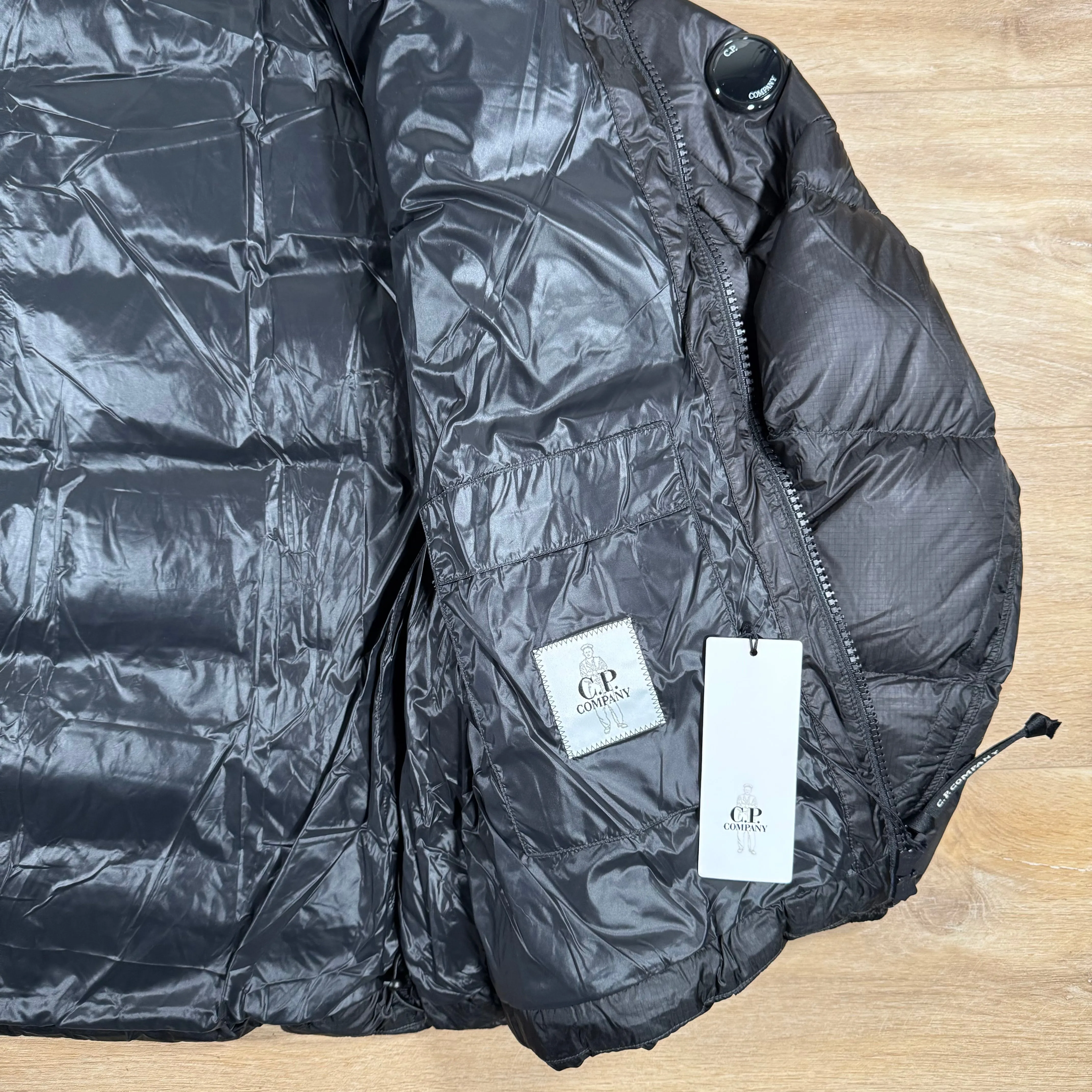 C.P. Company D.D. Shell Down Lens Jacket in Black