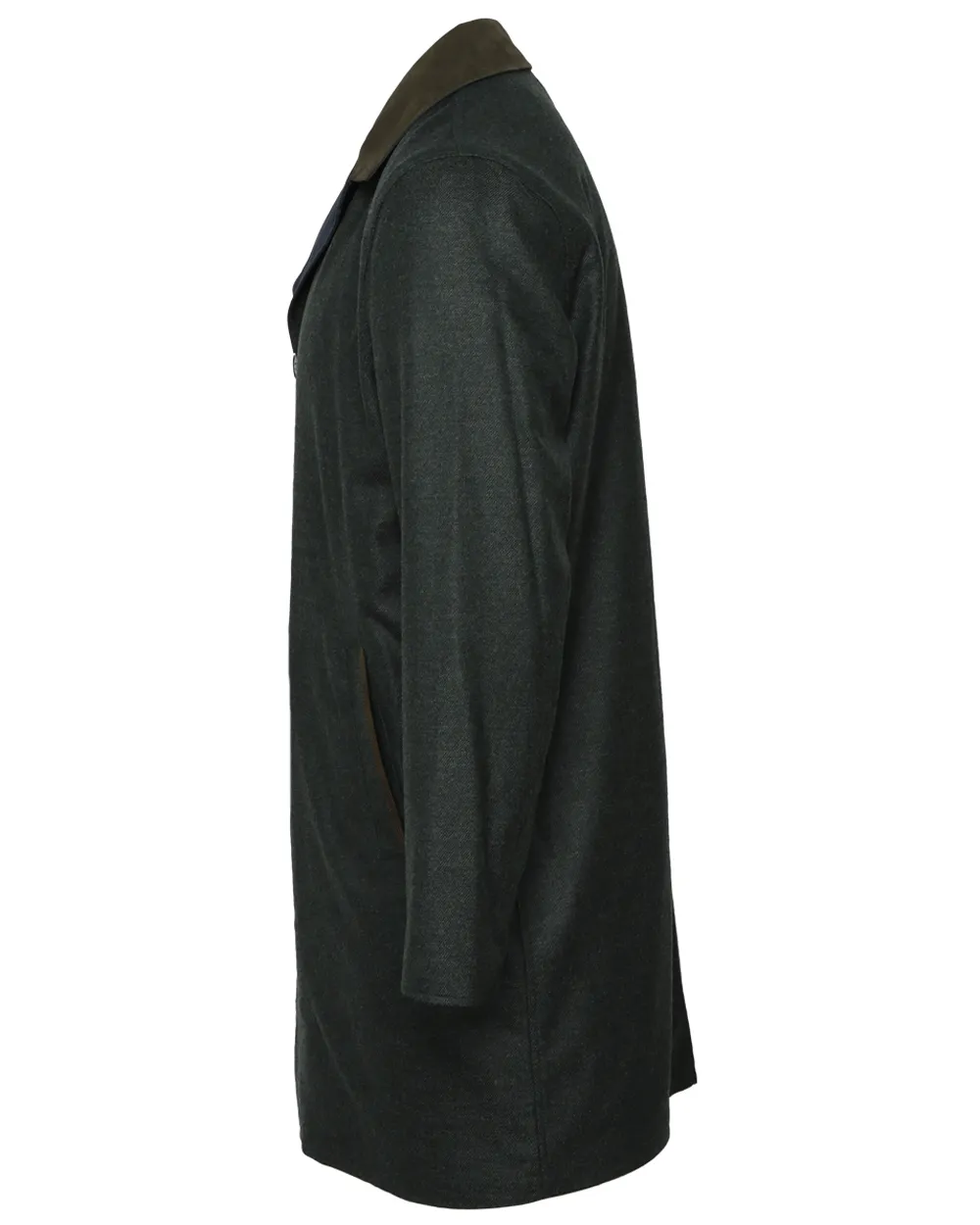 Dark Green Reversible Rain Coat