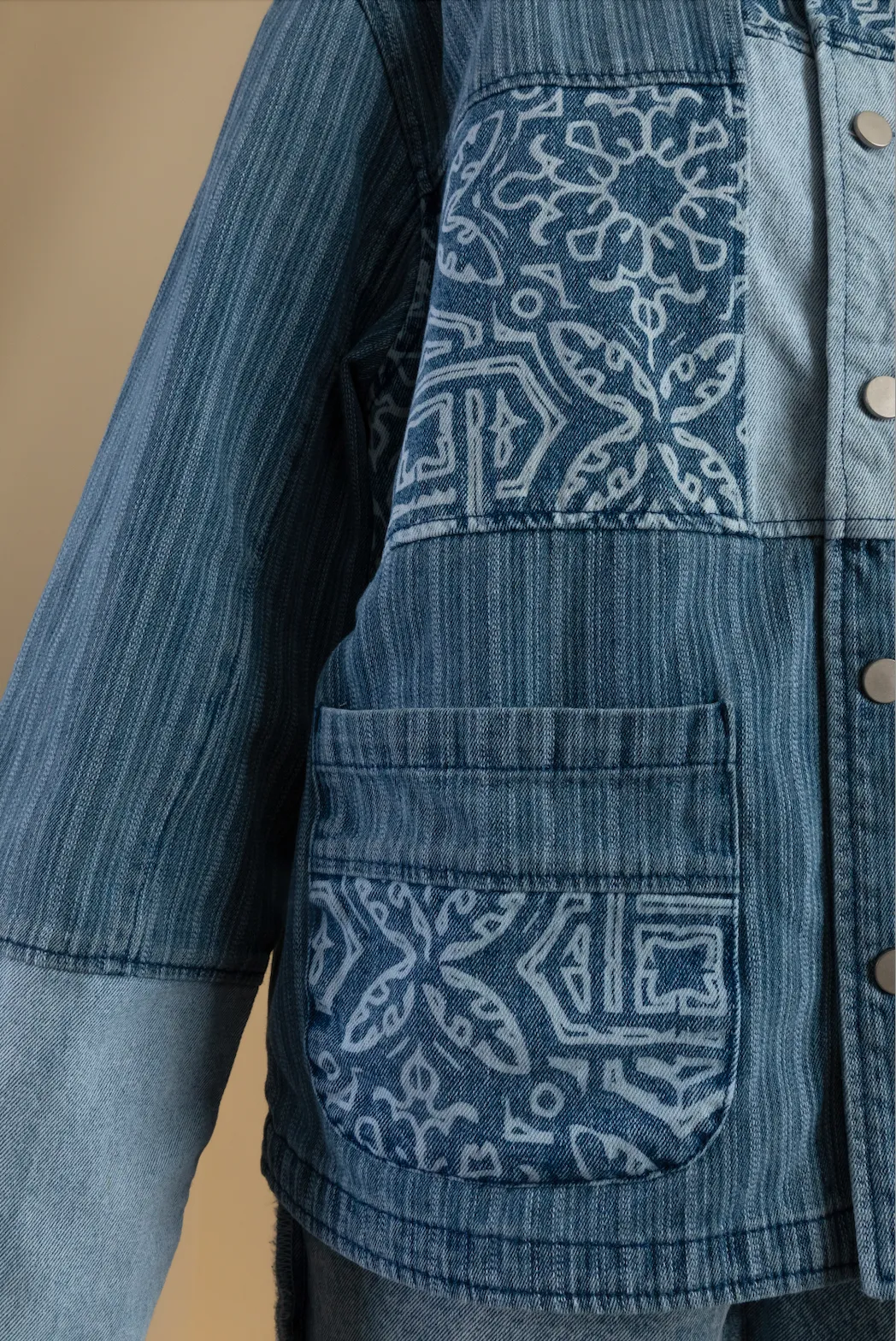 Denim Patchwork Jacket