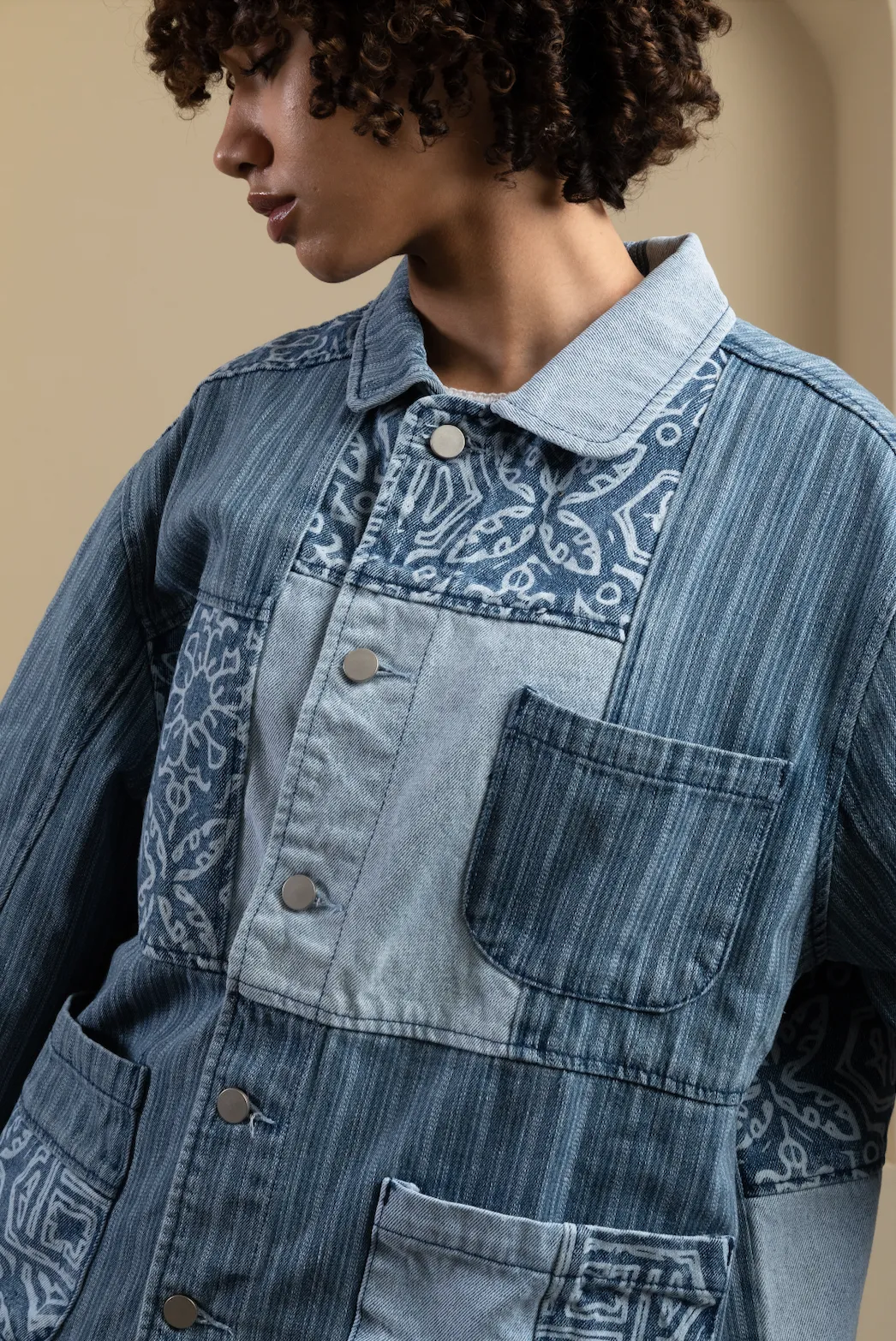 Denim Patchwork Jacket