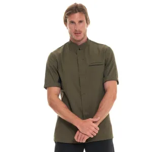 DUNES Olive/Black Short Sleeve Kitchen Coat - ROBUR