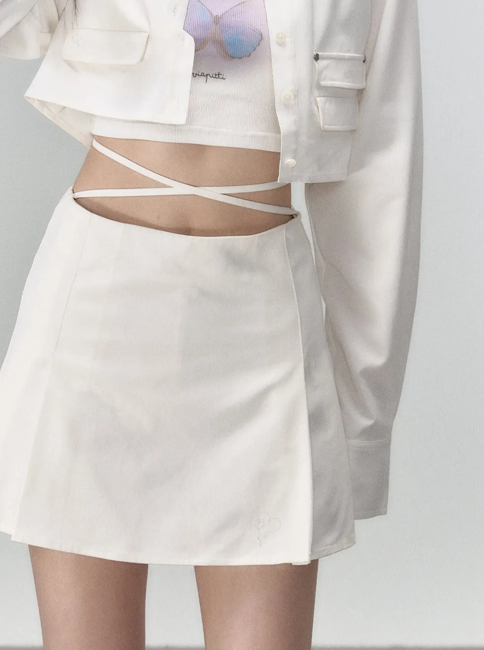 Fashionable Skirt Two-piece Jacket Coat   Short