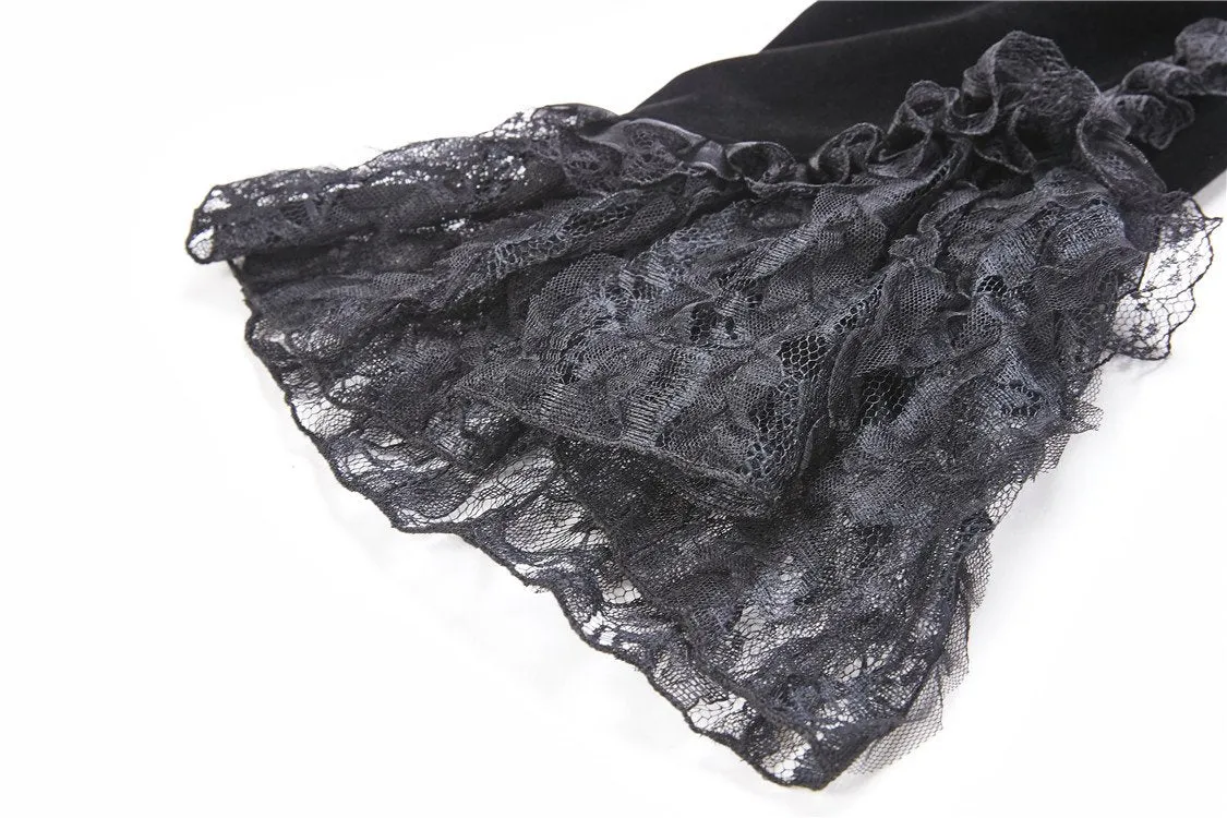 Gothic elegant lacey velvet blouse-shape jacket JW173