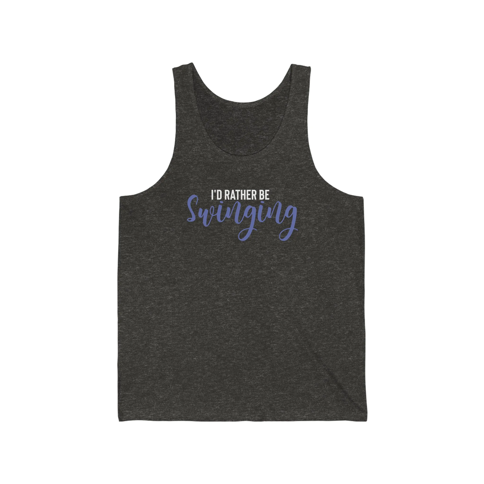 I'D Rather Be Swinging Unisex Jersey Tank