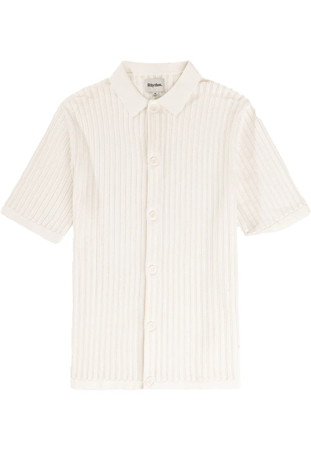 KNITTED BUTTON DOWN POLO Natural