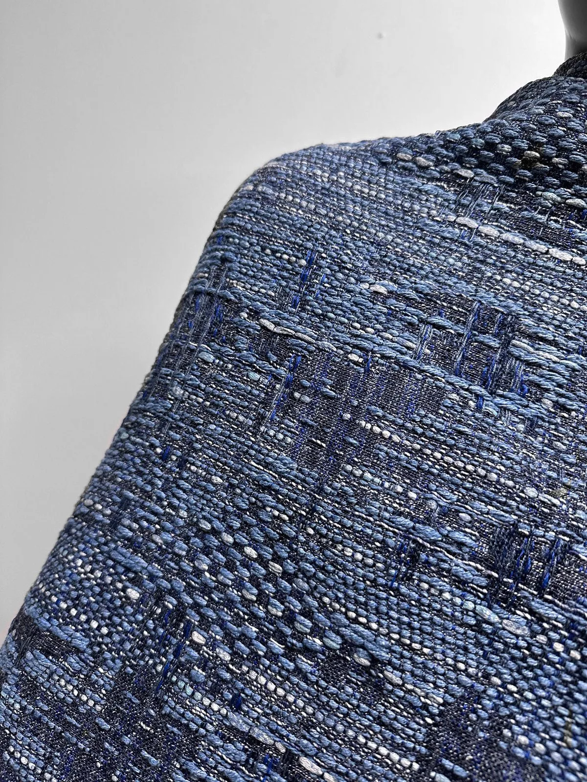 Malhia Kent Haute Couture Indigo Tweed