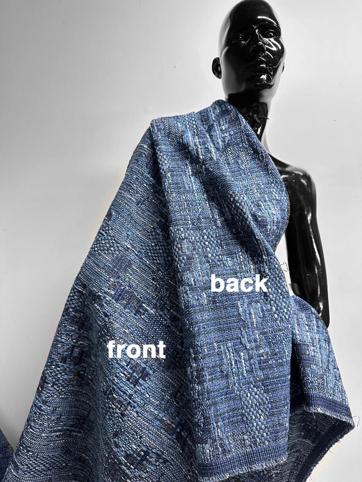 Malhia Kent Haute Couture Indigo Tweed