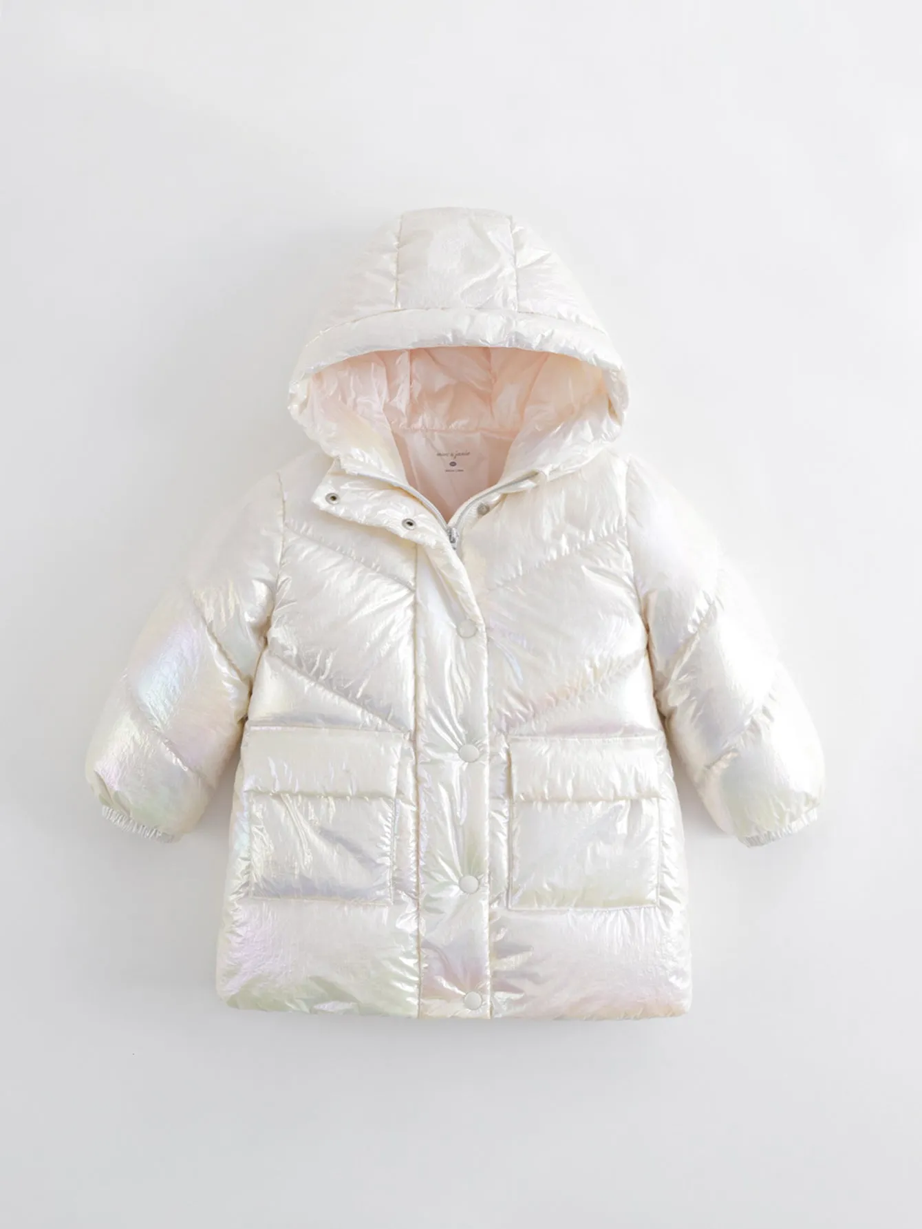MARC & JANIE Girls Ultralight Hooded Down Mid-Length Coat 221259