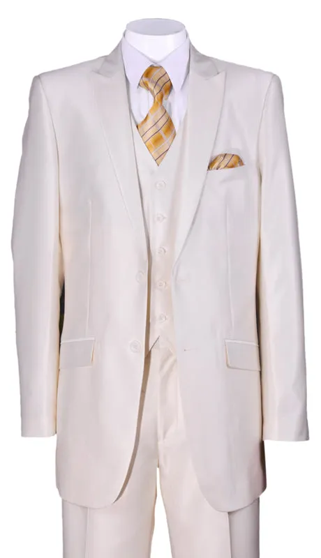 Milano Moda 5702V2-CR Mens Suit
