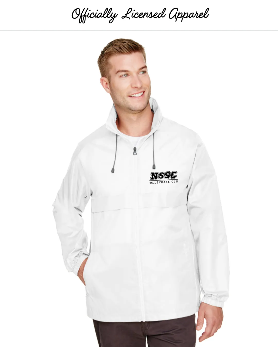 NSSC Embroidered Lightweight Adult Hooded Jacket - 3 Colors