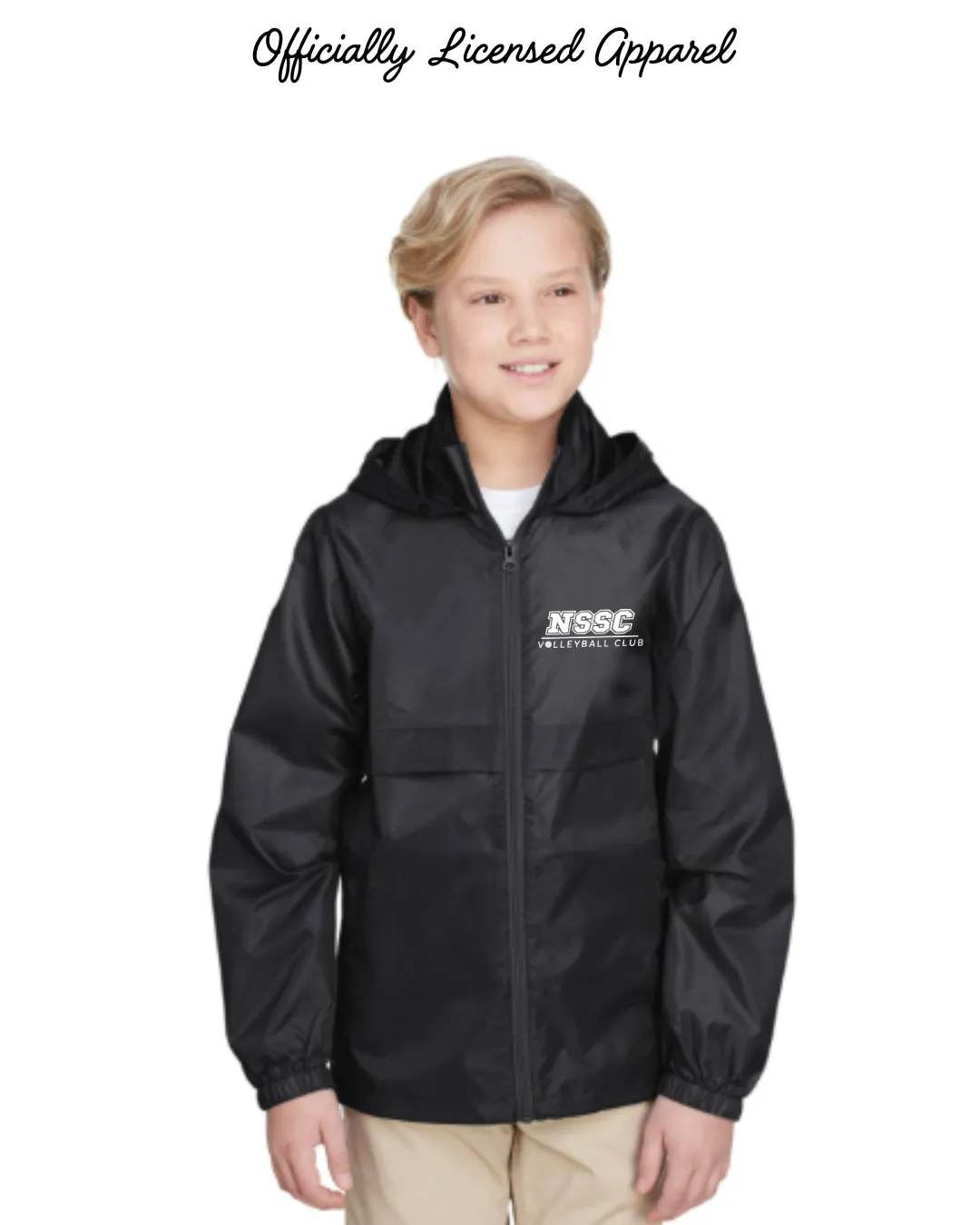 NSSC Embroidered Lightweight Youth Hooded Jacket - 3 Colors
