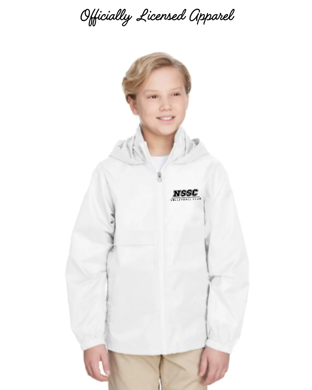 NSSC Embroidered Lightweight Youth Hooded Jacket - 3 Colors