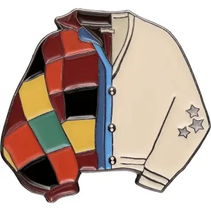 Patchwork/College Jacket- Enamel Pin