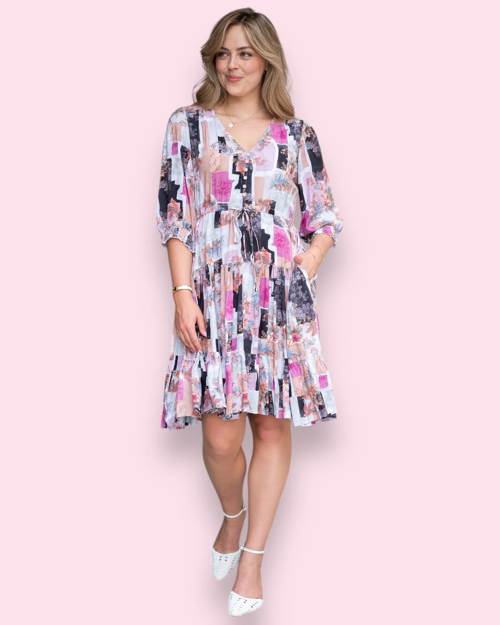 Perri Patchwork Dress
