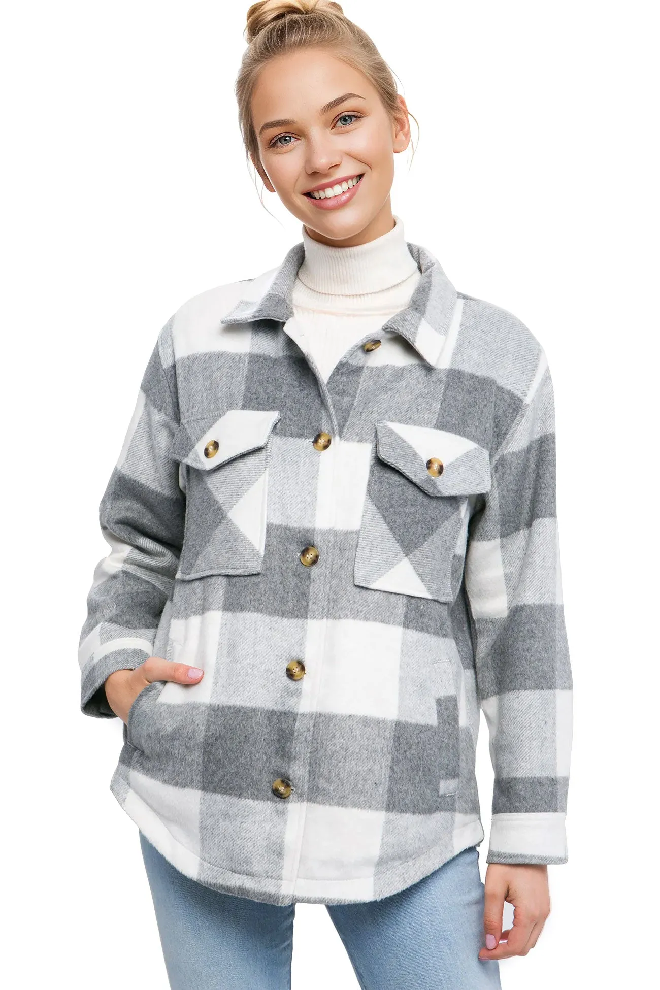 Plaid Sherpa Shacket