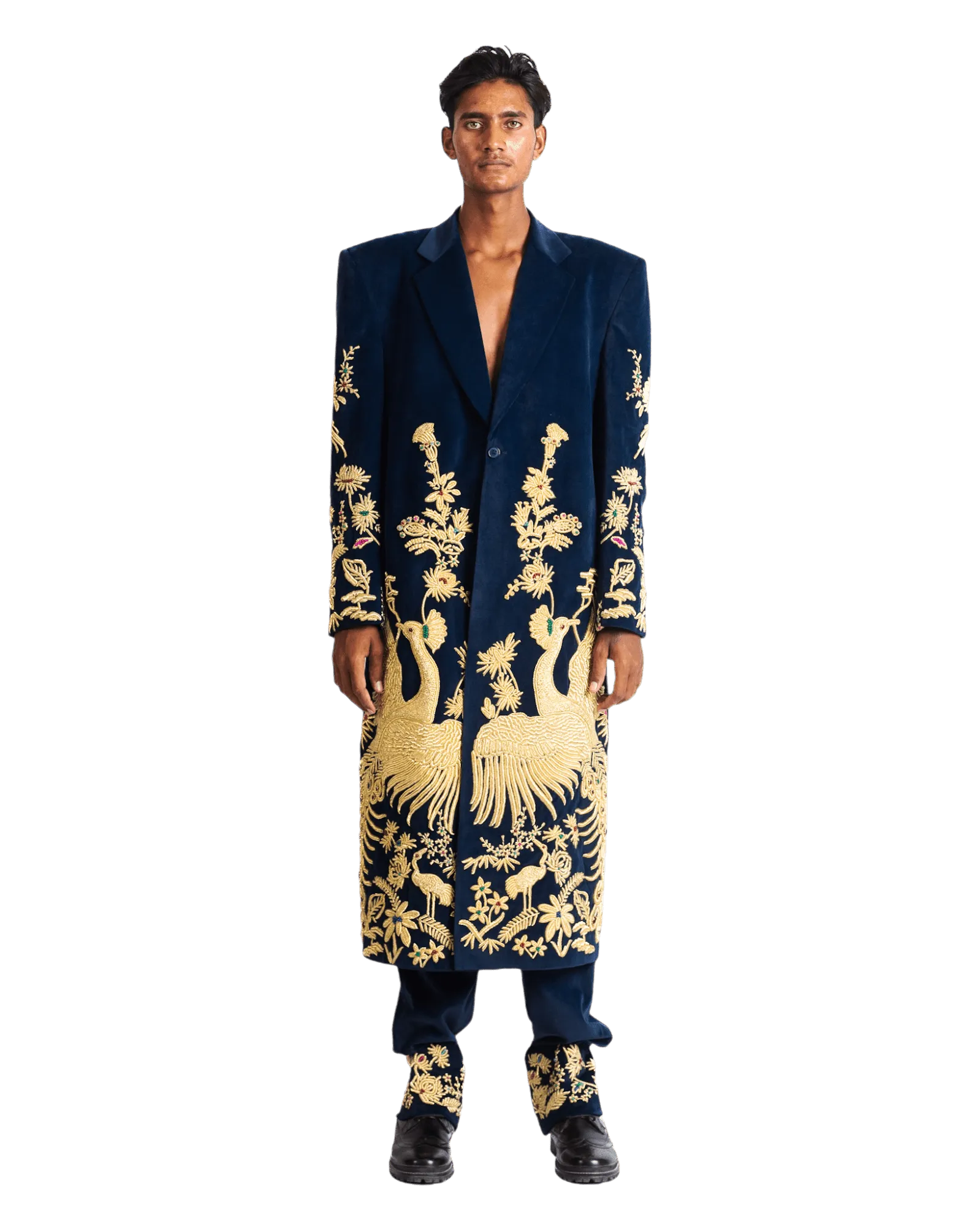 "GOLDEN PEACOCK" LONG COAT