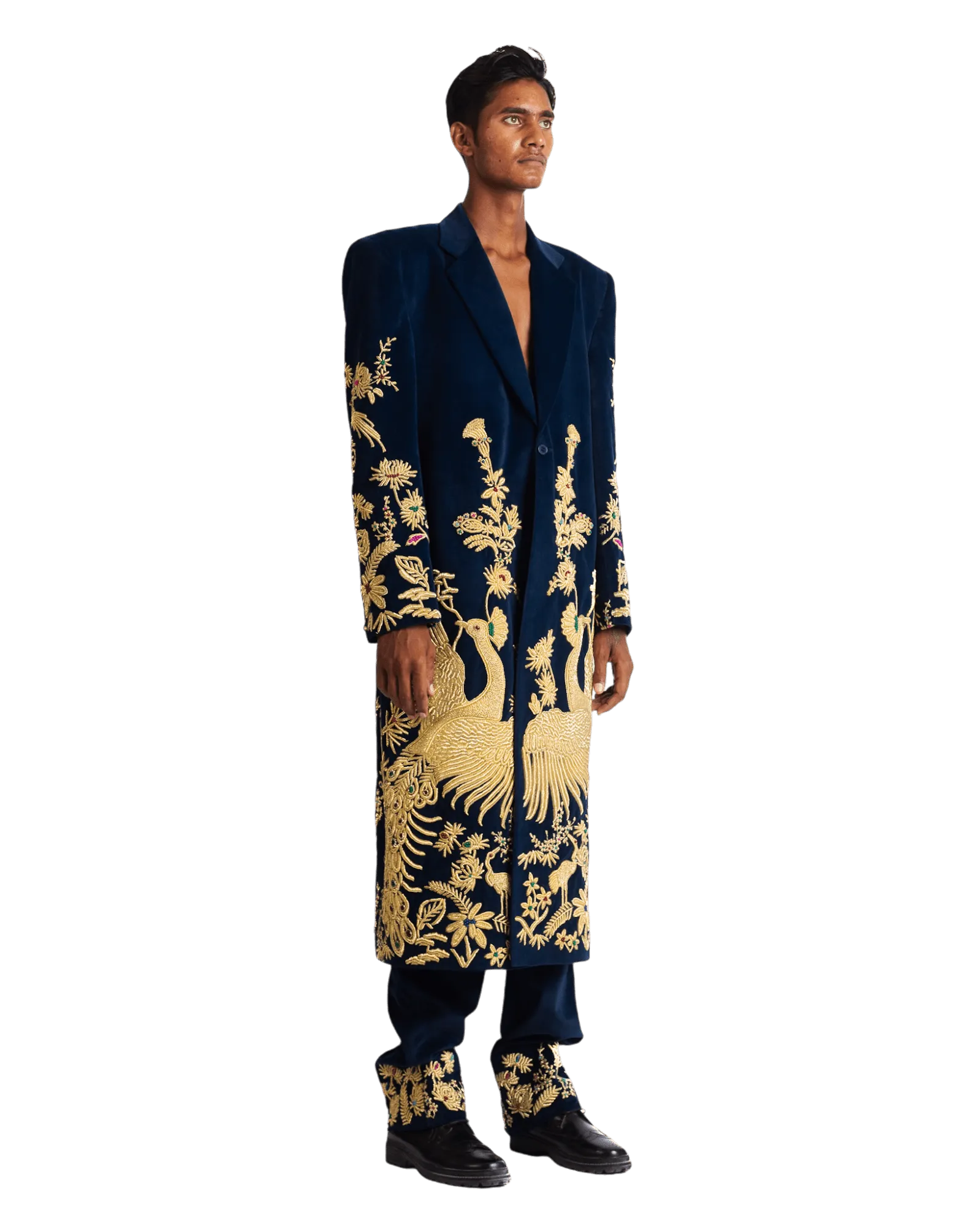 "GOLDEN PEACOCK" LONG COAT