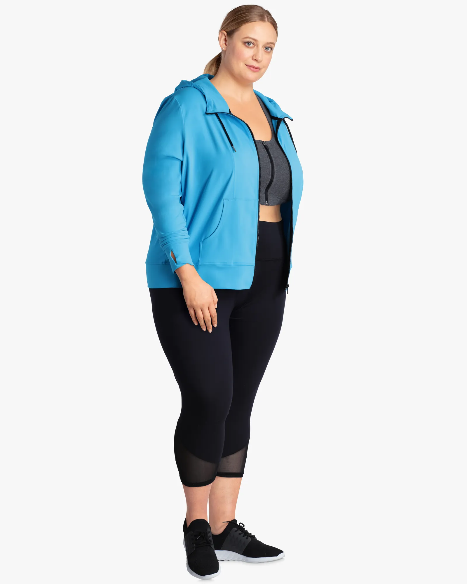 Rainier Hooded Track Jacket | Turquoise