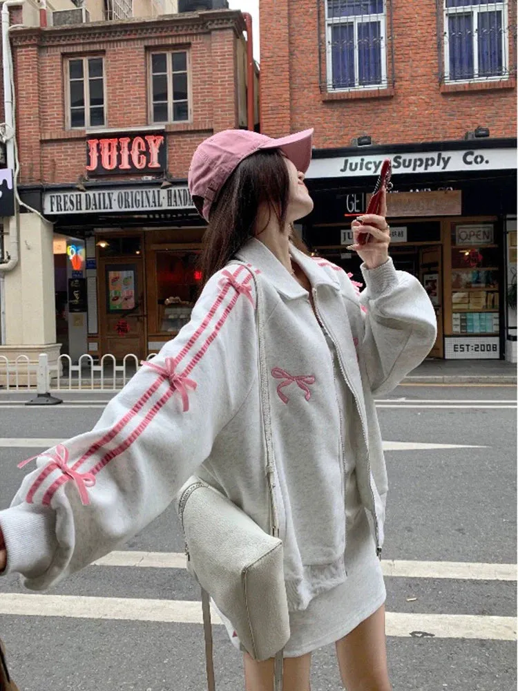 Ribbon Arm Skirt Casual   Jacket Tight