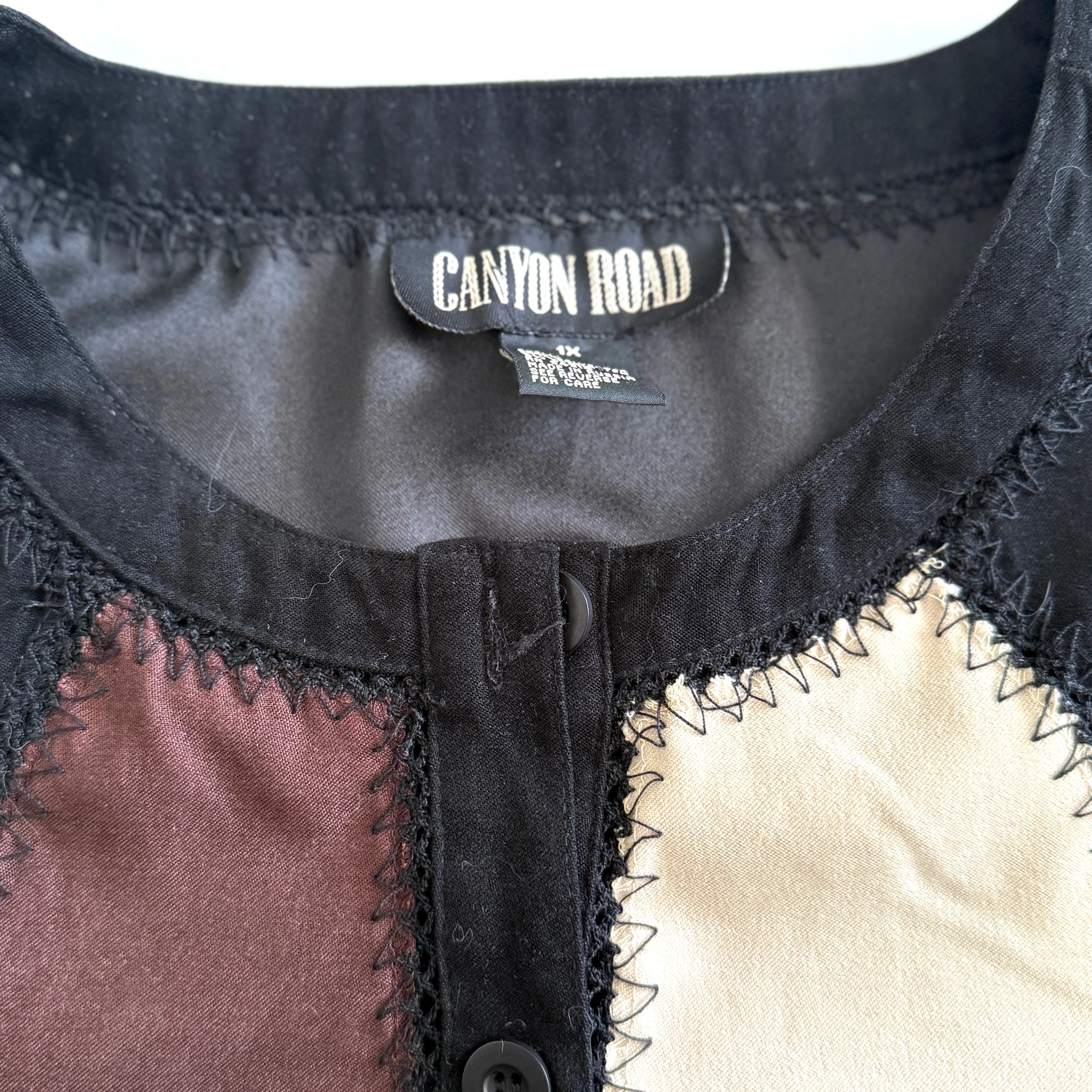 Secondhand Canyon Road, Patchwork Button Down Shirt