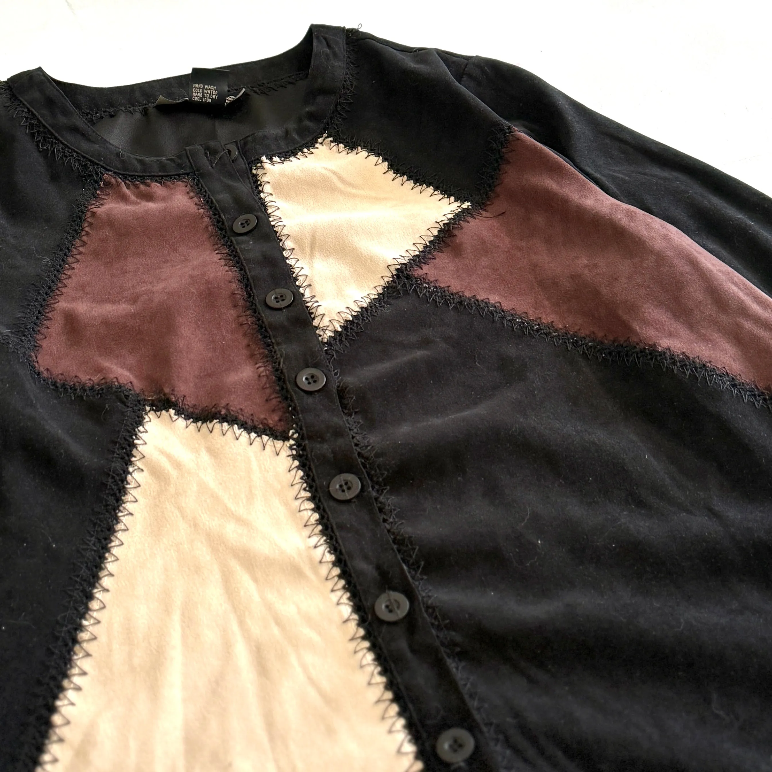Secondhand Canyon Road, Patchwork Button Down Shirt