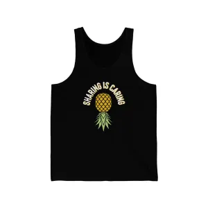 Sharing Is Caring Unisex Jersey Tank