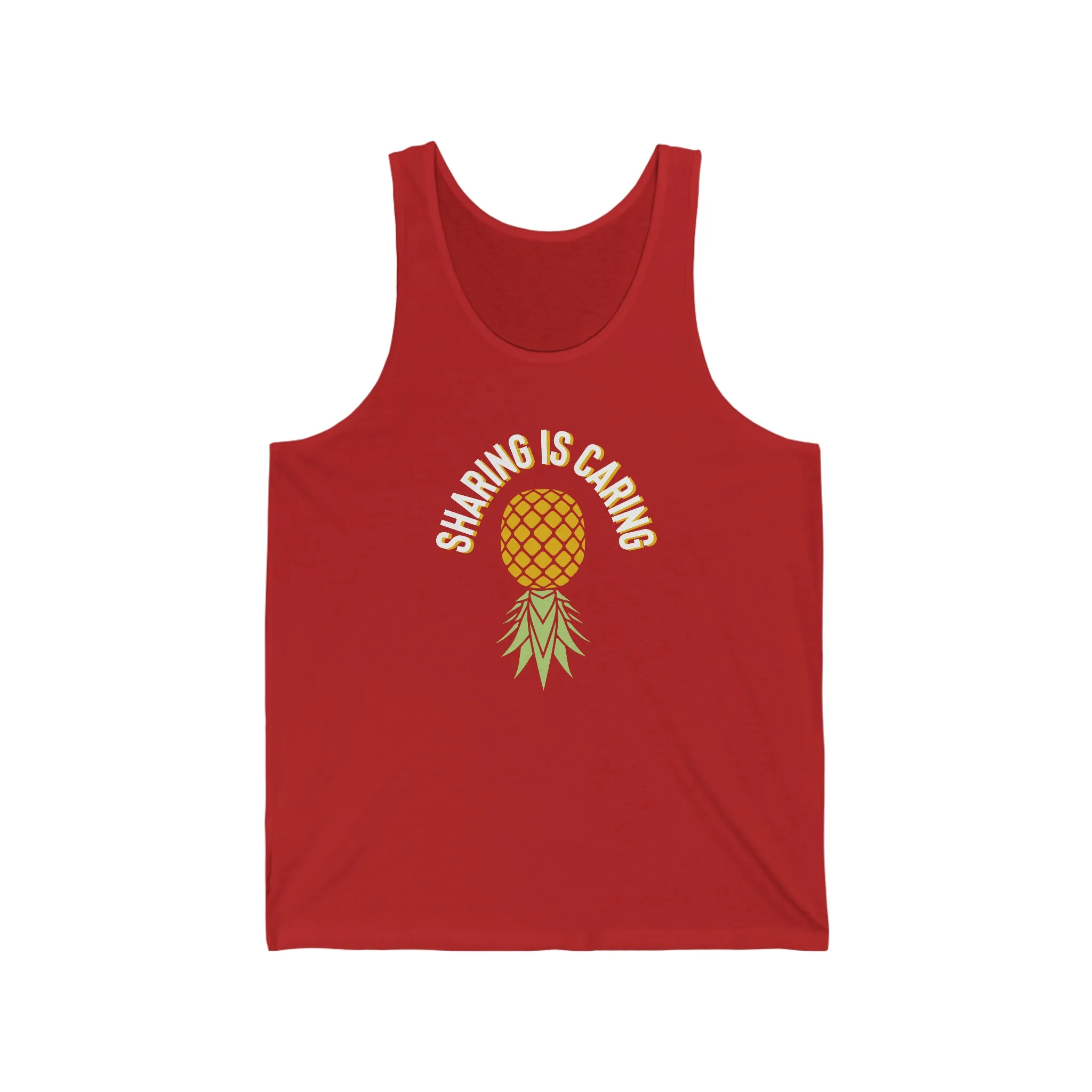 Sharing Is Caring Unisex Jersey Tank