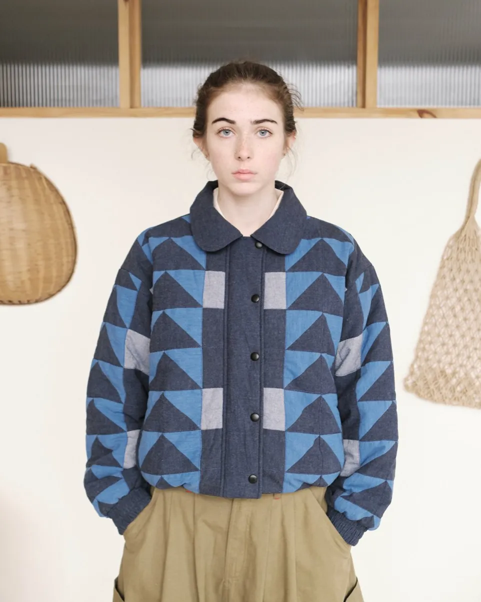 Sideline | Nelly Jacket | Patchwork Indigo
