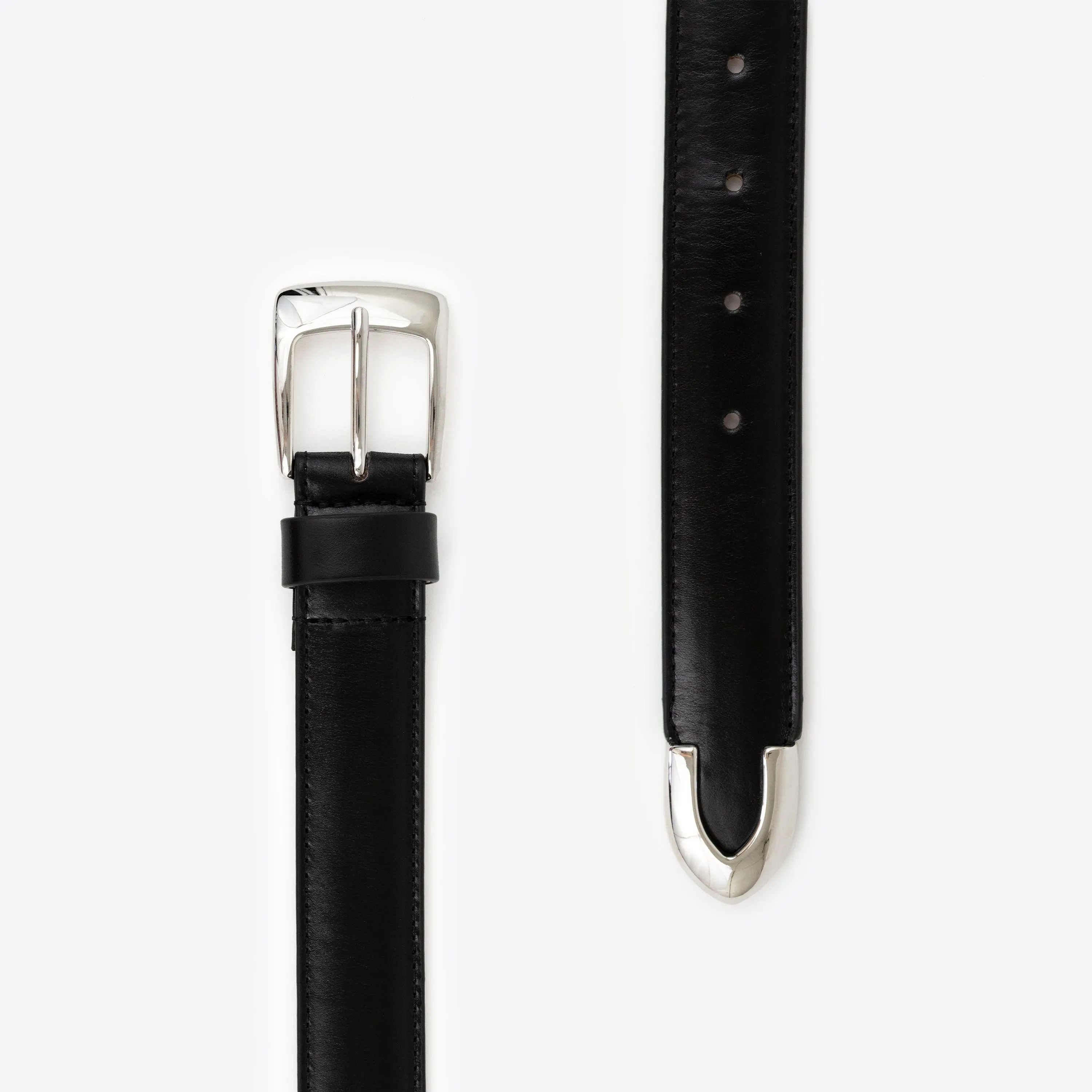 Slim Belt Black Solid