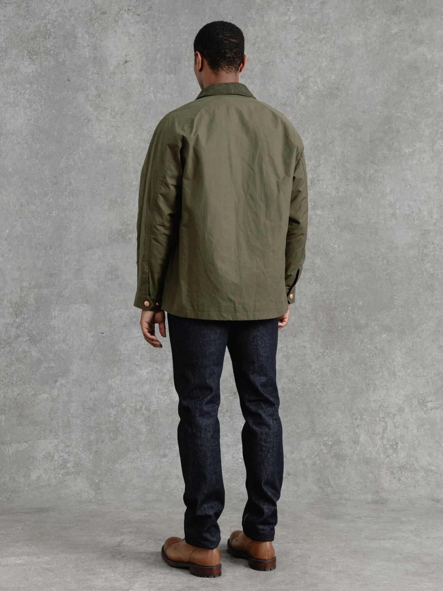 The Casual Wax Jacket - Olive