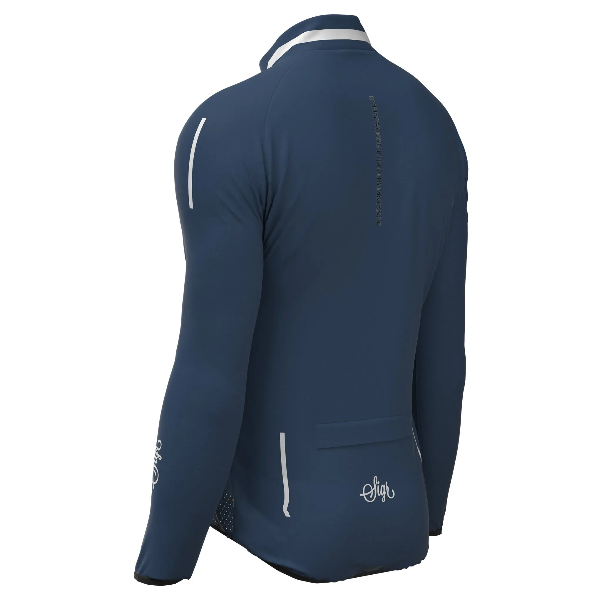 Treriksröset Blue Men's Cycling Wind/Pack Jacket