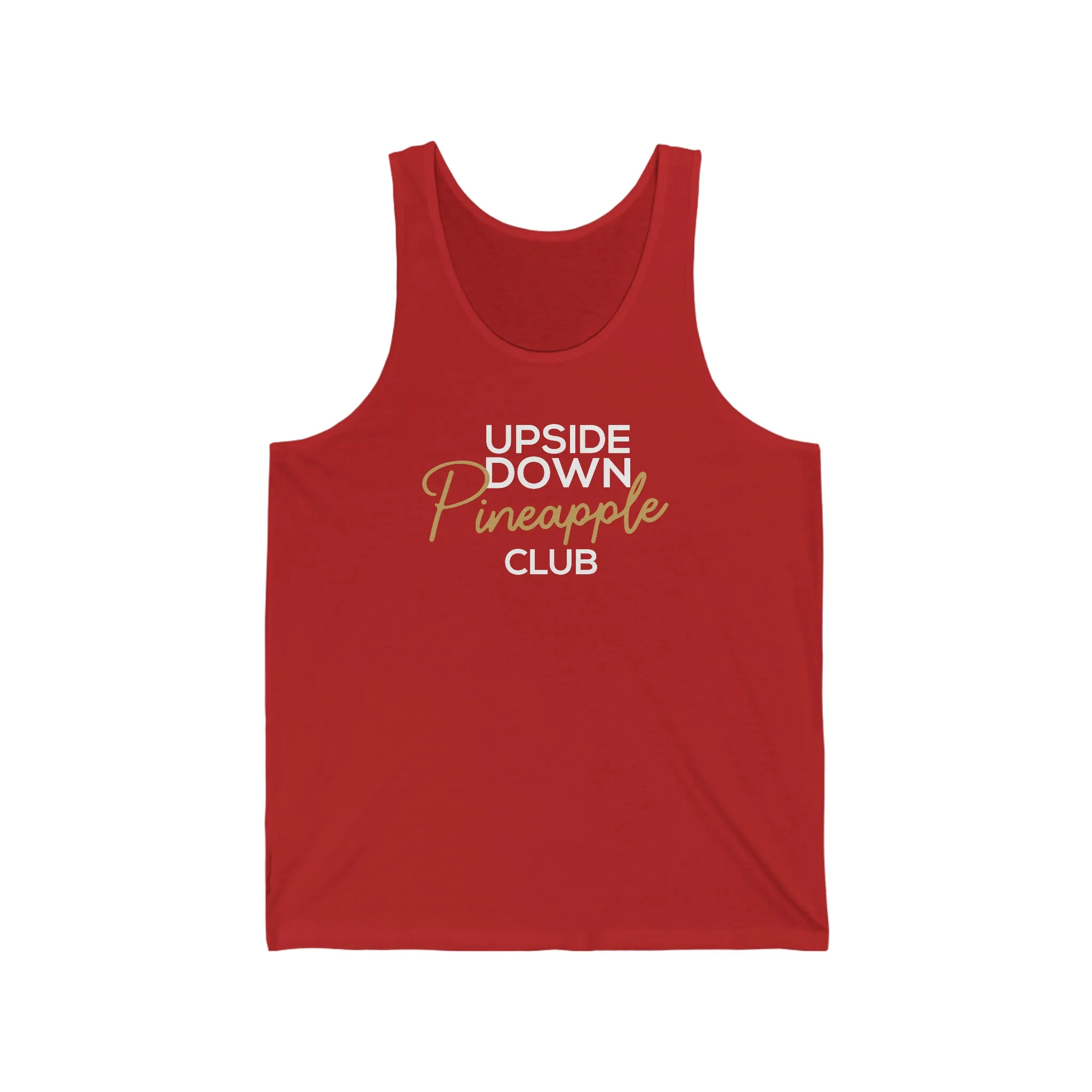 Upside Down Pineapple Club Unisex Jersey Tank