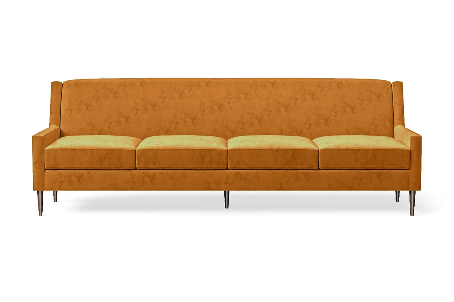 Vigevano 4 Seater Sofa Gold Velvet